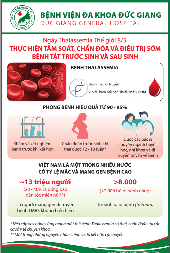 Bệnh lý tan máu bẩm sinh Thalassemia